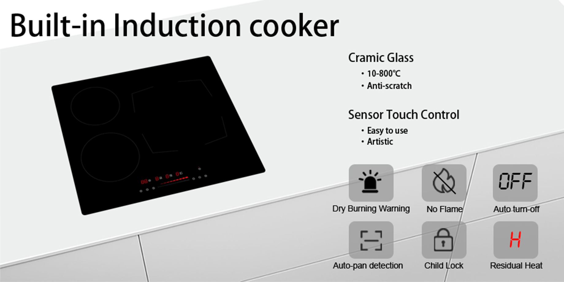 Induction Hob with Virtual Flame