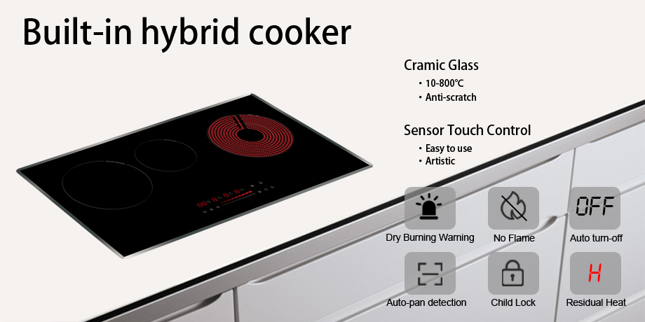 Built in Hybrid Induction Hob