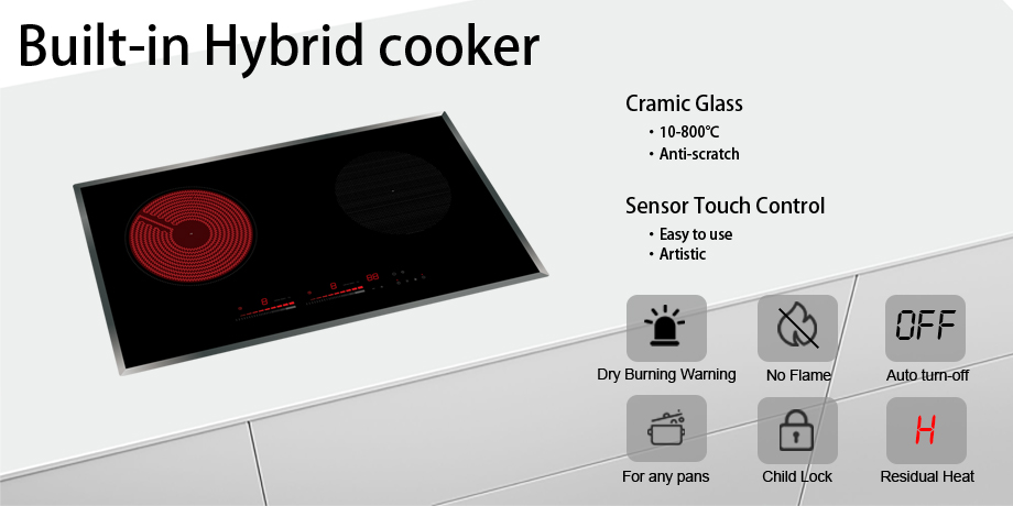Induction Hybrid Electric Cooktop