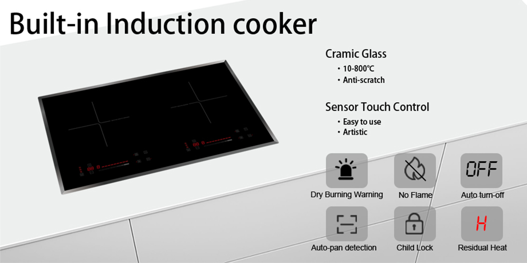 2 Plates Induction Burner