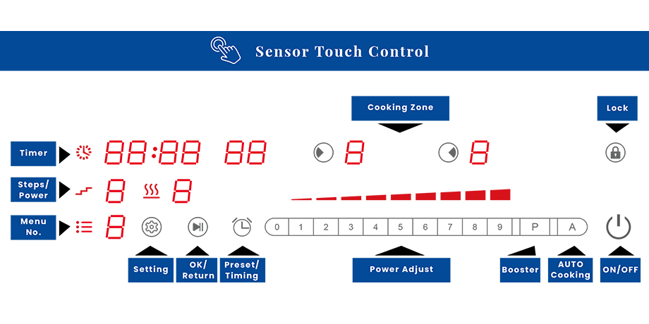 Built in Ceramic and Induction Hob